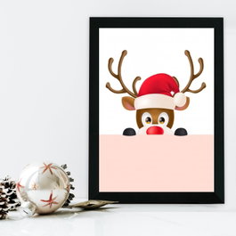 Wallity Cuadro Decorativo Enmarcado en MDF Multicolor 24 x 29 cm